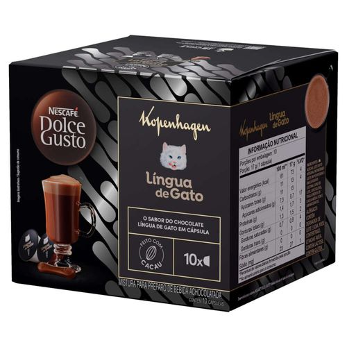 Cápsulas de Café Nescafé Dolce Gusto Lingua de Gato com 10 Unidades