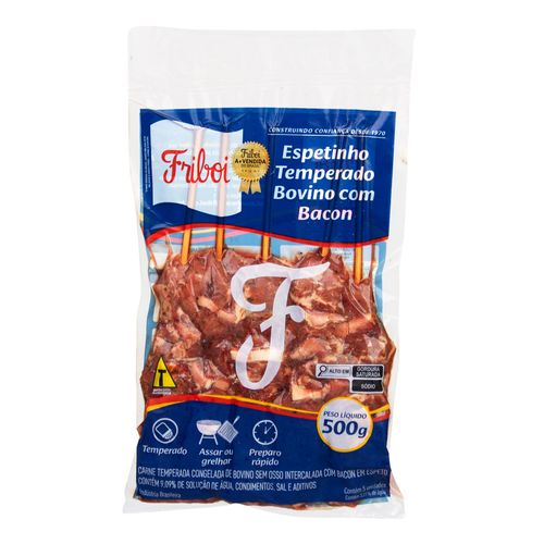 Espetinho Bovino Bacon Friboi 500g