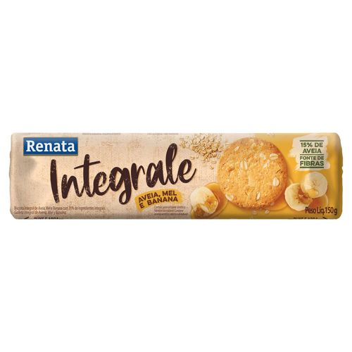 Biscoito Integral Renata Aveia, Mel e Banana 150g