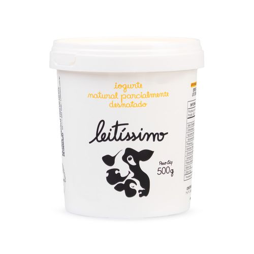 Iogurte Leitíssimo Parcialmente Desnatado Natural 500g