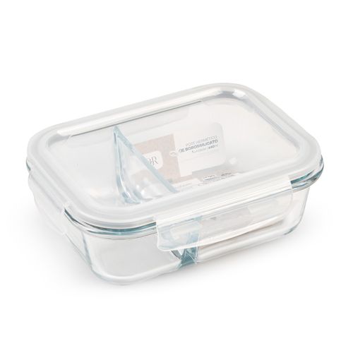 Pote Hermético em Vidro Lyor Divisória 640ml