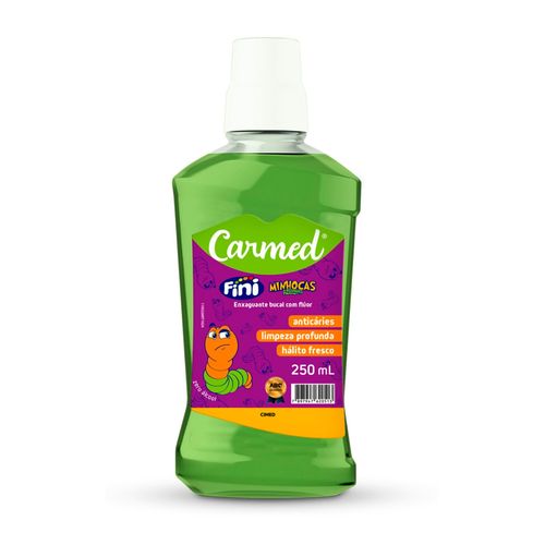 Enxaguante Bucal Zero Carmed Fini Minhoca 250ml