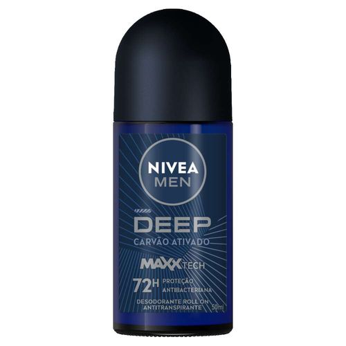 Desodorante Roll On Nivea Deep Carvão Ativado 50ml
