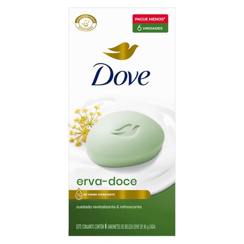 Sabonete Dove Erva Dove 90g Leve Mais Pague Menos 6 Unidades