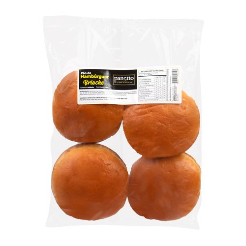 Pão de Hambúrguer Panetto Tradicional  com 4 Unidades 200g