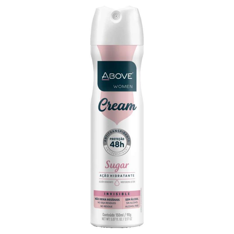Desodorante-Aerossol-Above-Cream-Sugar-150ml