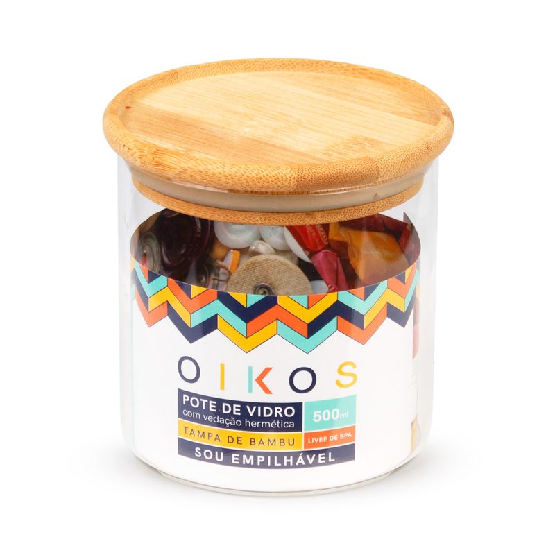 Pote-em-Vidro-Empilhavel-Tampa-Bambu-Oikos-500ml