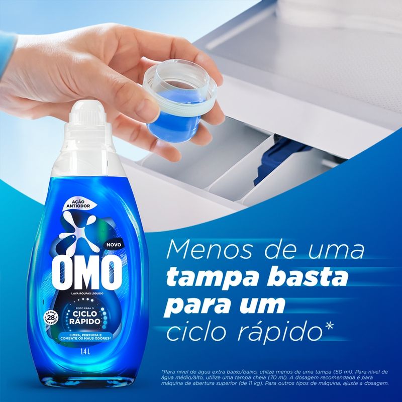 Lava-Roupas-Liquido-Omo-Ciclo-Rapido-Acao-Antiodor-14L