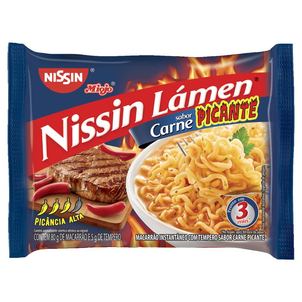 Massa Instantânea Nissin Miojo Carne Picante 85g - Zona Sul