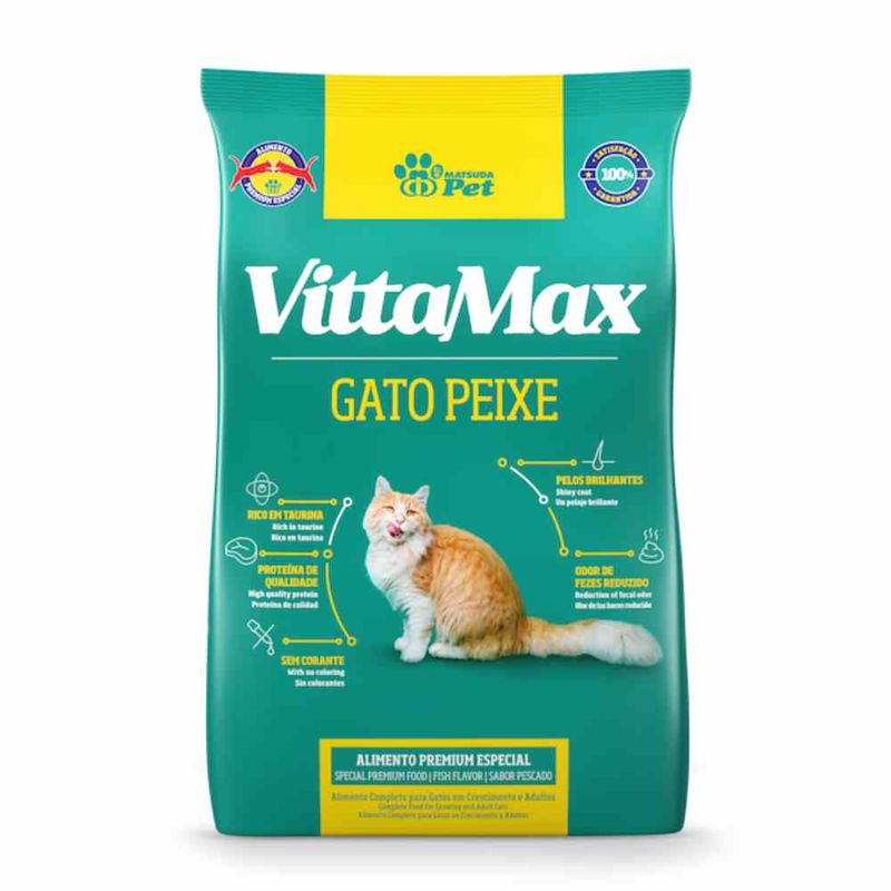 RACAO-VITTAMAX-GATO-PEIXE-MATSUDA-1KG