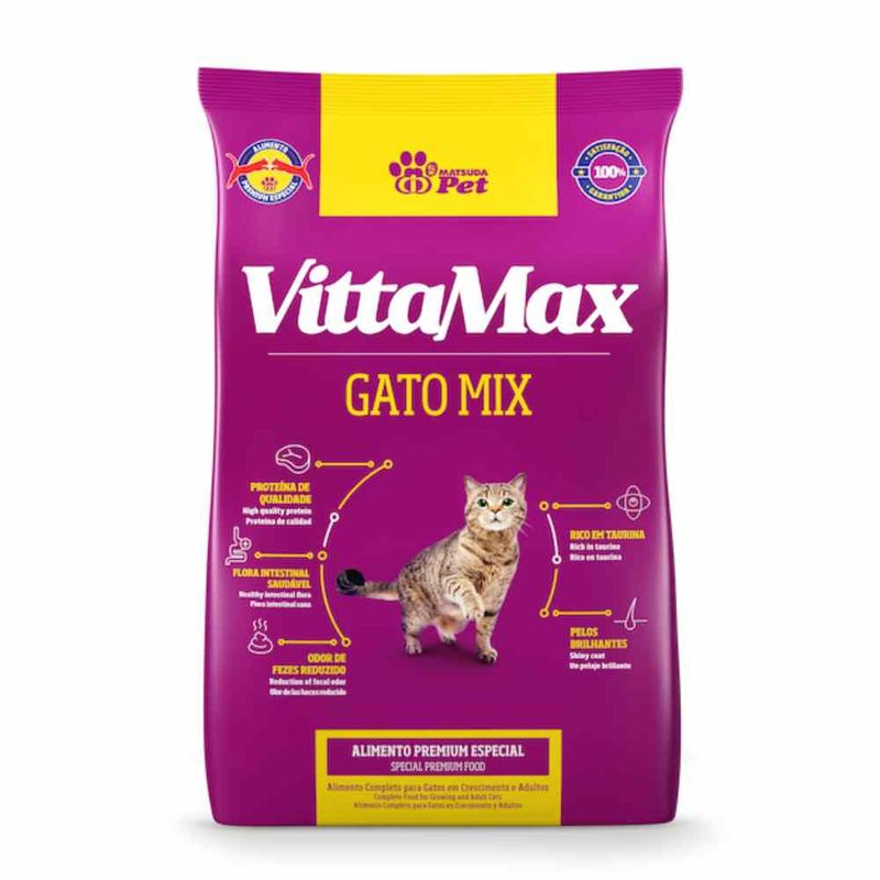 RACAO-VITTAMAX-GATO-MIX-1KG