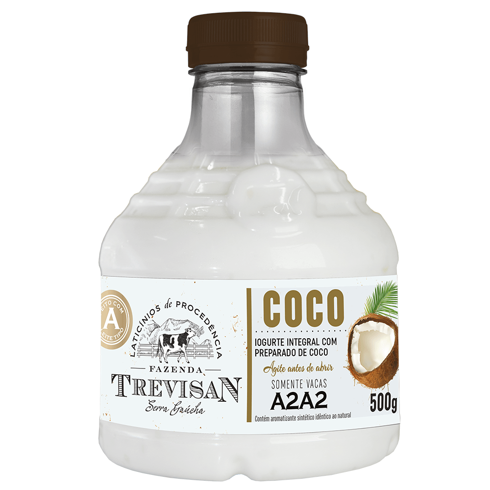 Iogurte Integral De Coco Trevisan 500g
