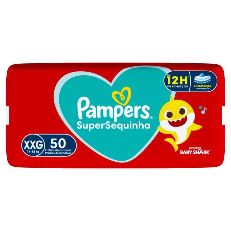 FRALDA-PAMPERS-SUPER-SEQUINHA-XXG-50UN