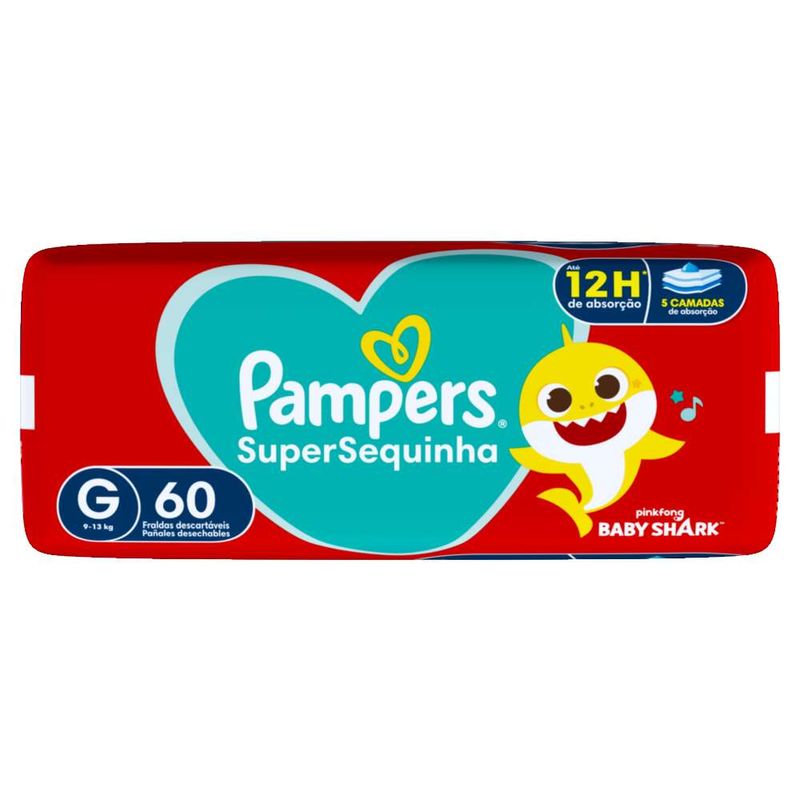 FRALDA-PAMPERS-SUPER-SEQUINHA-G-60UN
