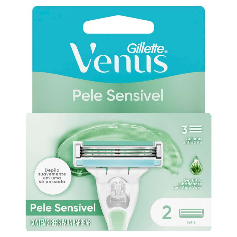 Carga-Aparelho-de-Depilacao-Pele-Sensivel-Gillette-Venus-2-Unidades