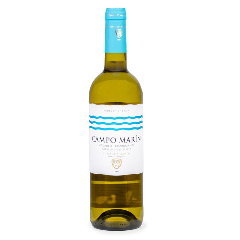 Vinho-Branco-Espanhol-Macabeo-e-Chardonnay-Campo-Marin-750ml