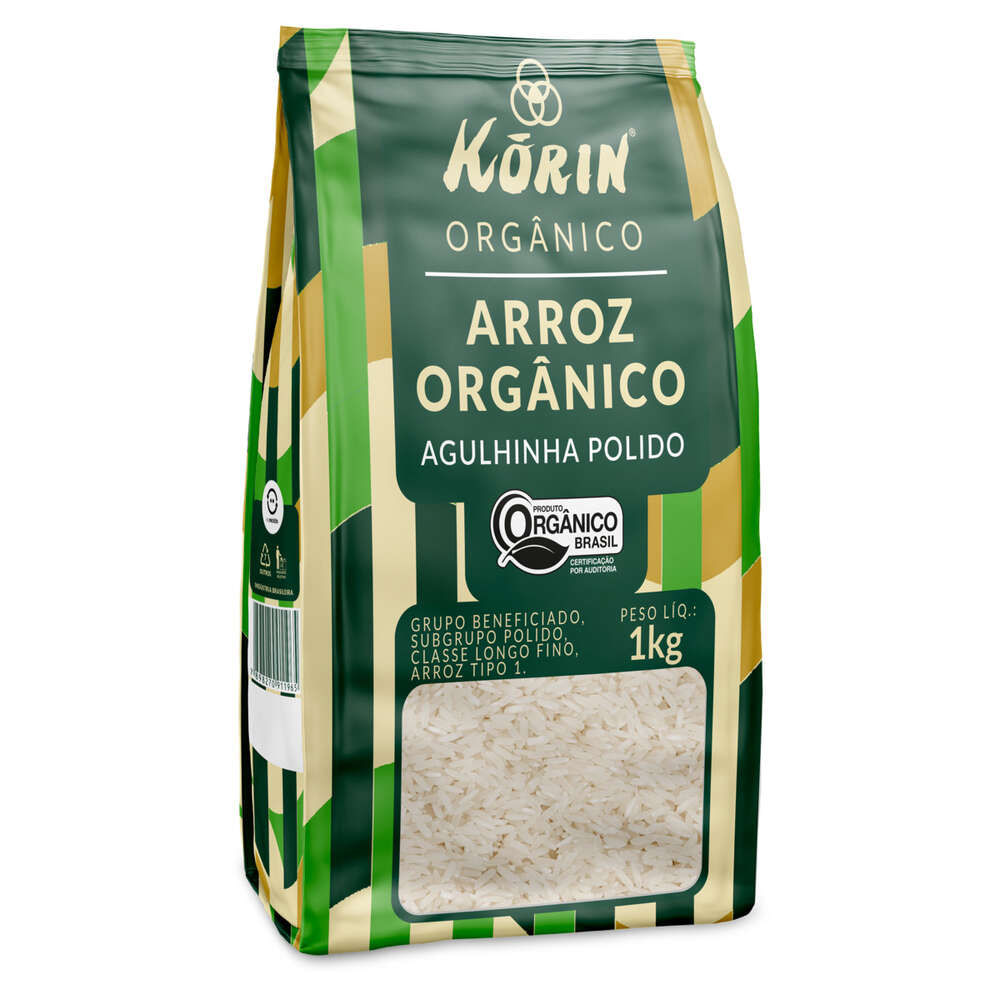 Arroz Agulhinha Longo Fino Tipo 1 Korin 1Kg