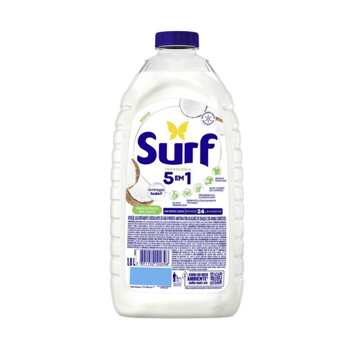 Lava Roupas Lí´quido Surf Delicadeza do Coco 1,8l