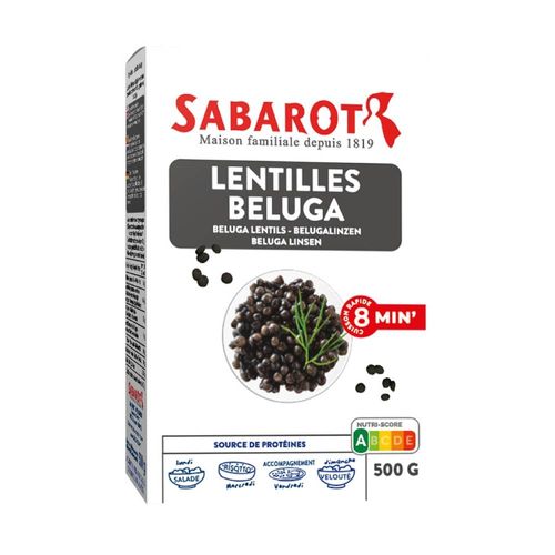 Lentilha Beluga Francesa Sabarot 500g