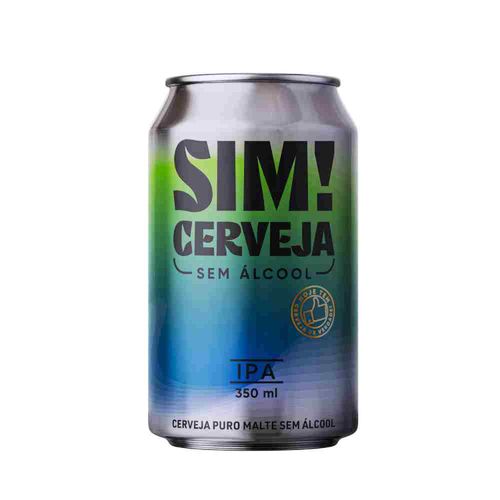 Cerveja SIM! IPA Sem Álcool Lata 350ml