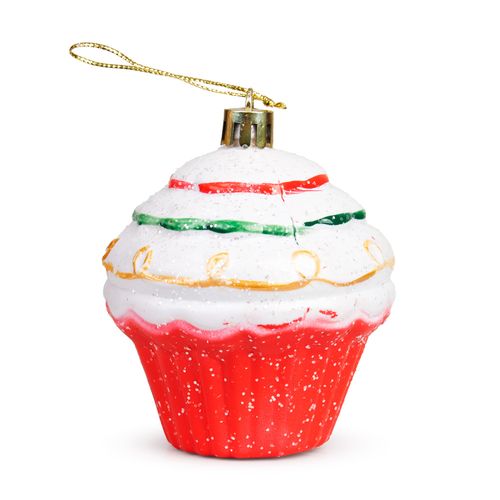 Enfeite Cupcake Natal 9,5cm Wincy