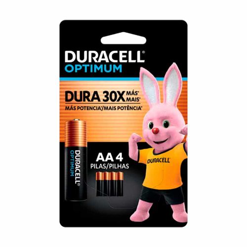Pilha Duracell Optimum AA 4 Unidades