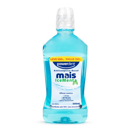 Enxaguatório Bucal Menta Leva 500ml Pague 350mlL