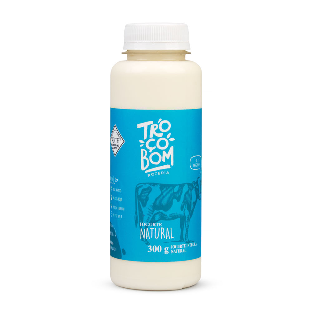 Iogurte Integral Natural Tróço Bom 300g