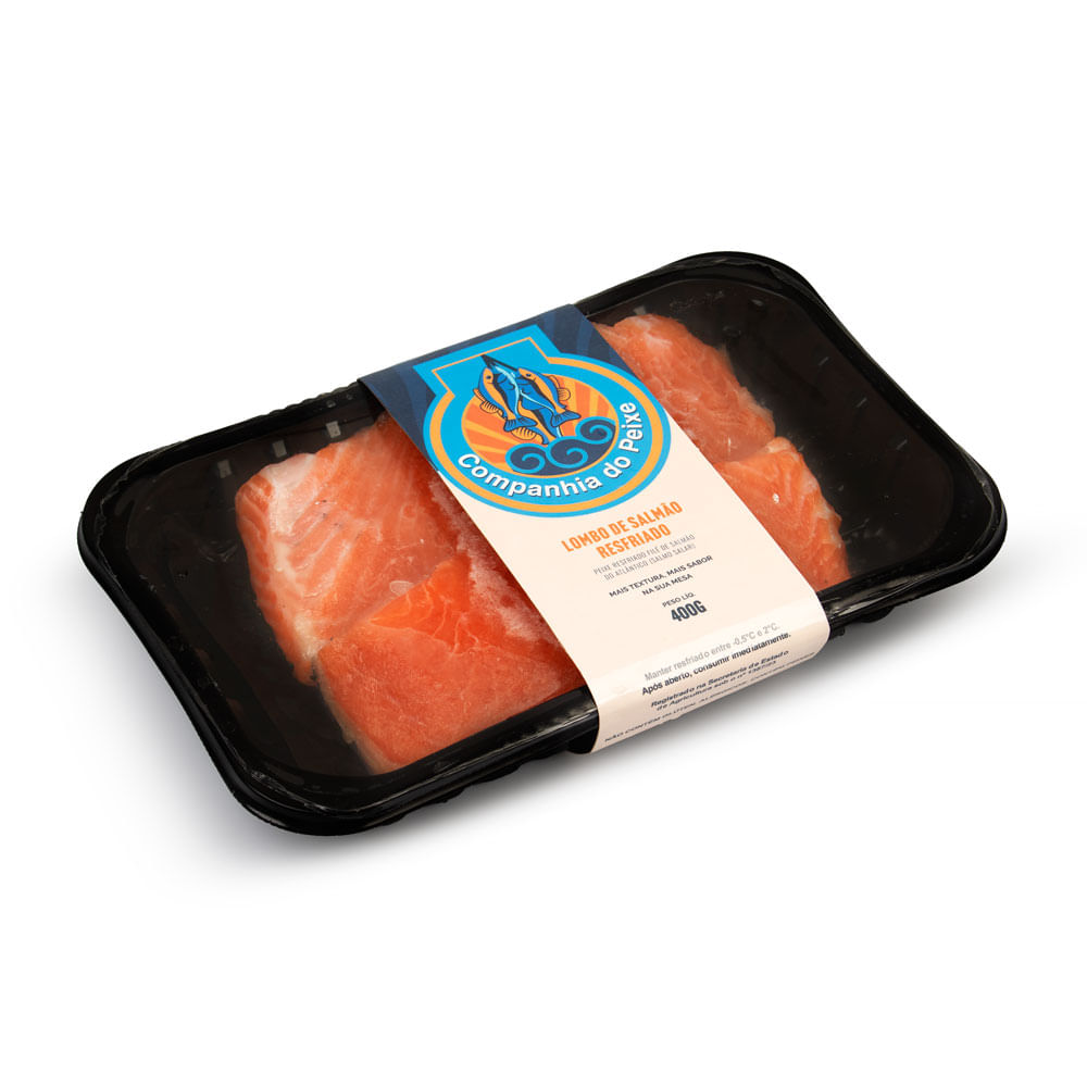 Lombo de Salmão Cia do Peixe Resfriado 400g